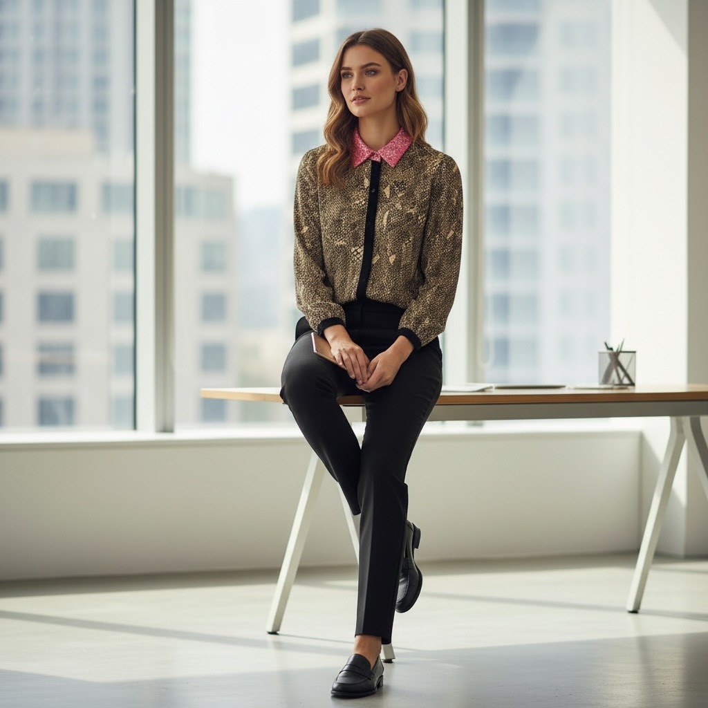 Trina Turk Silk Shirt Size P